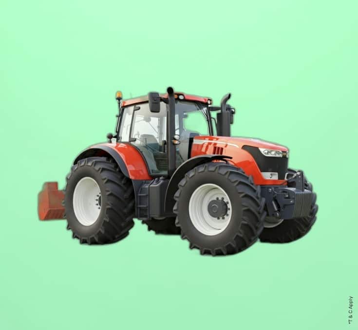 Get up to 95% of the tractor’s value