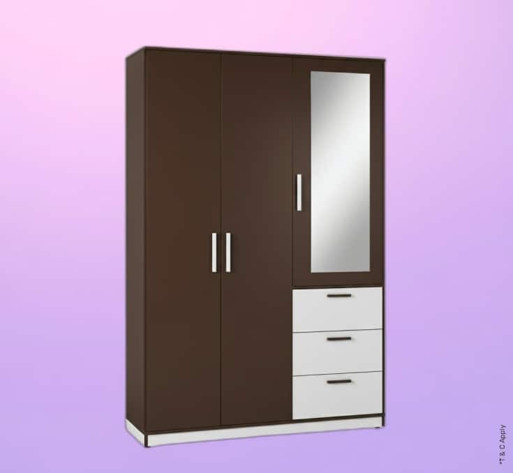 Godrej Interio Slimline 3 Door Almirah