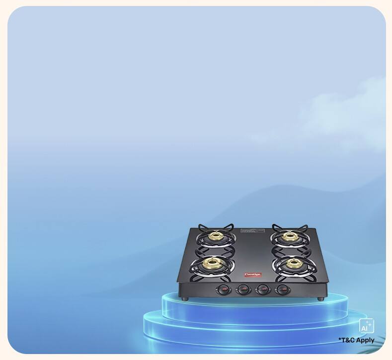 Prestige 4-burner gas stove