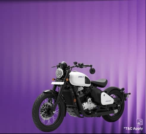 Book your new Jawa bike on EMIs