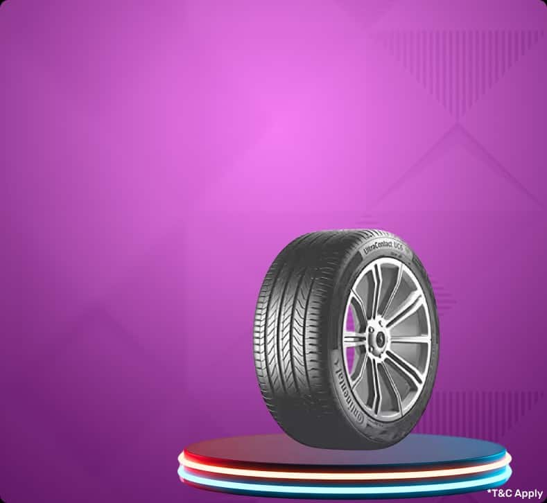 Up to 5% off on tyres
