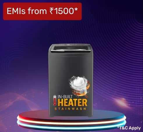 Washing machines | EMIs from ₹888