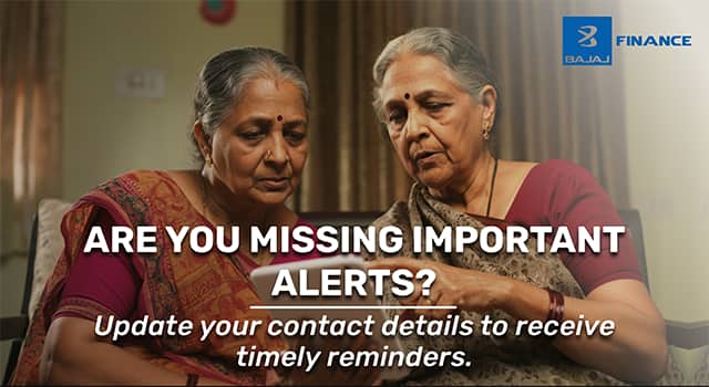 Are you missing important alerts? Update your contact details to receive timely reminders.
